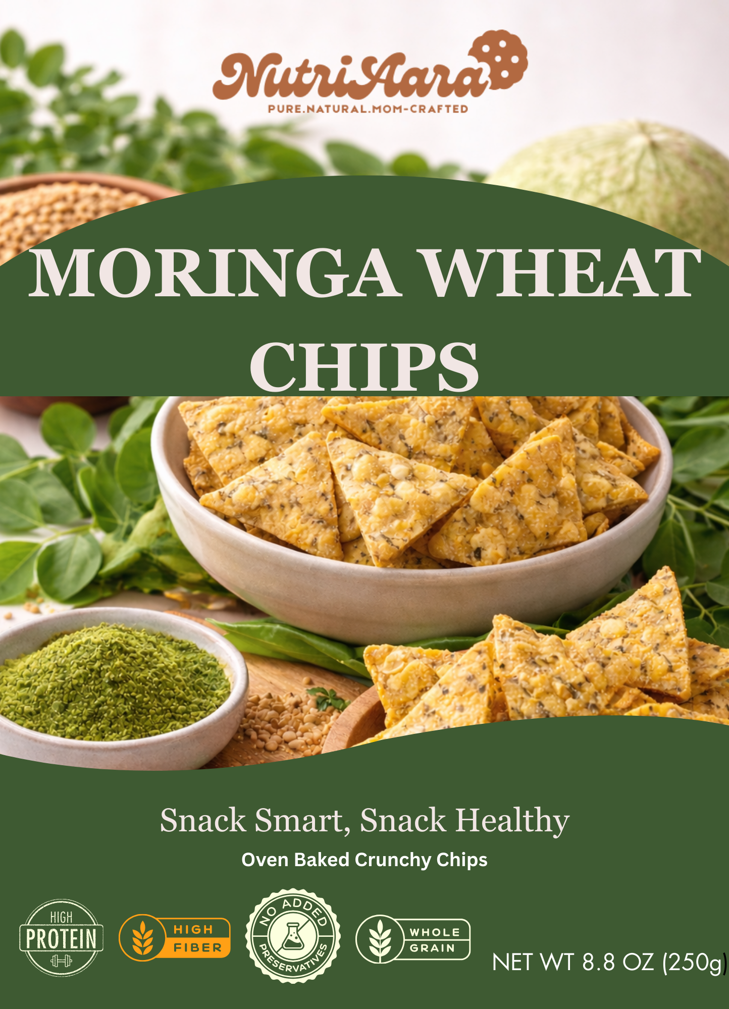 Moringa Wheat Chips